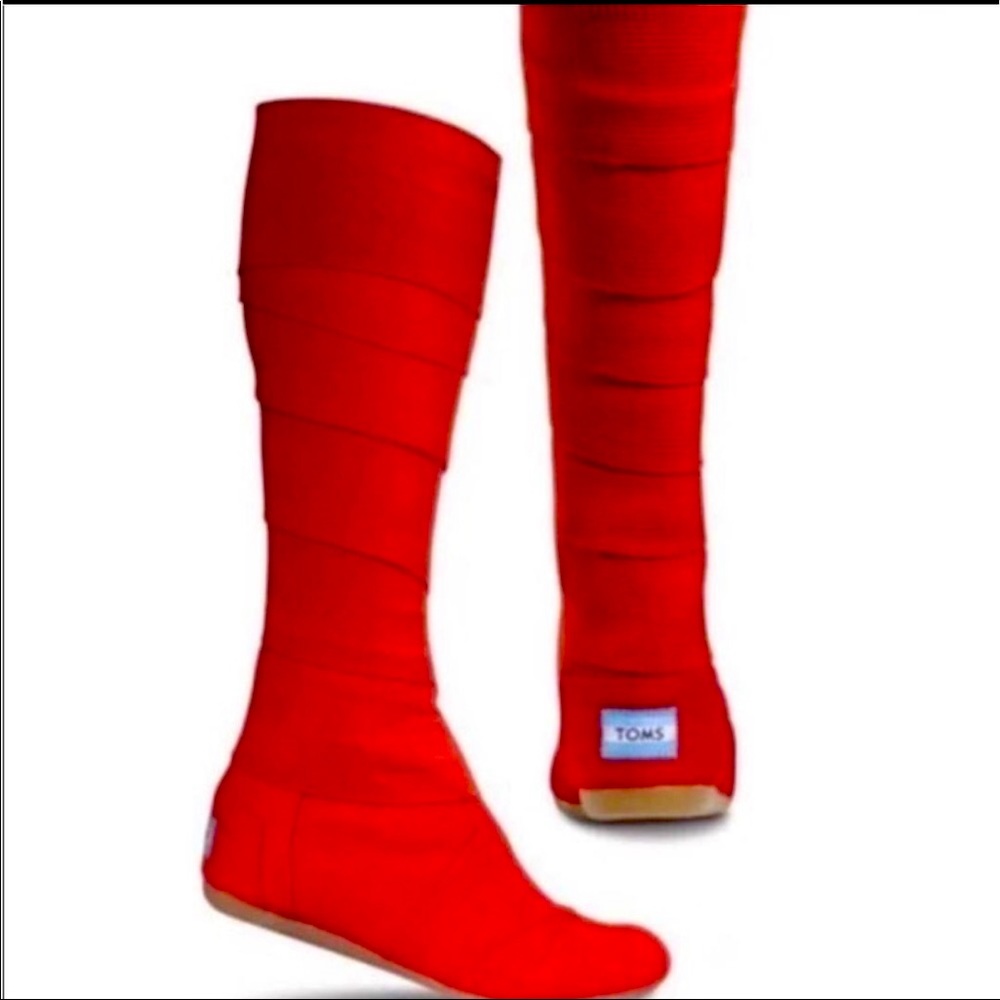 Toms wrap up bandage boot/shoe
